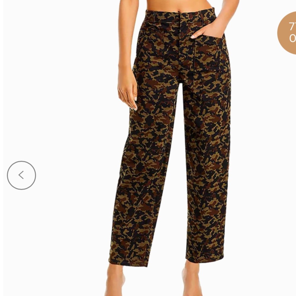 NWT AVEC LES FILLES CAMO BARREL LEG PANT